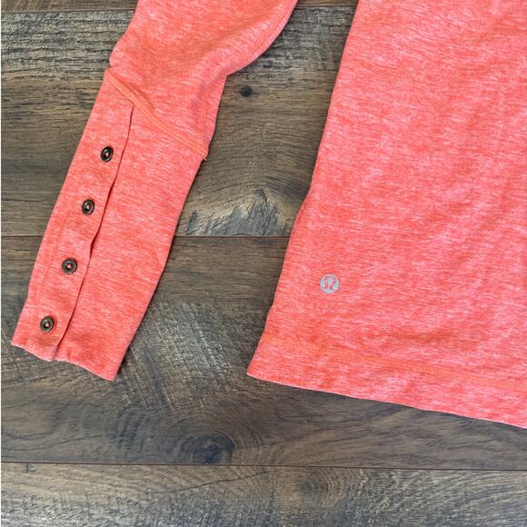 LULULEMON Women’s Long Sleeve Flare Athletic Top in Orange Heather (S/4) - Picture 3 of 12